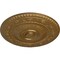 Ekena Millwork Neuveau Ceiling Medallion (Fits Canopies up to 6 3/8"), Hand-Painted Pale Gold, 24 1/4"OD x 2"P CM24NAPAS - alternate 4